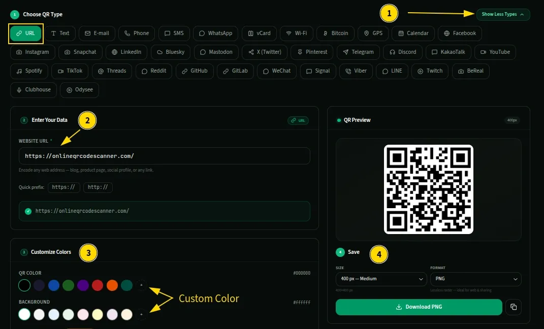 How to Create QR Code Online using this QR Code Generator